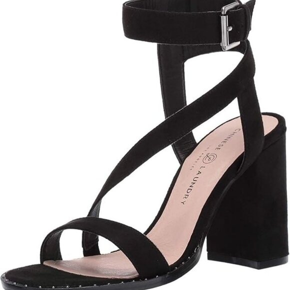 Chinese Laundry SIMI Sandal Heel Black NWT Size 11 - Picture 1 of 7